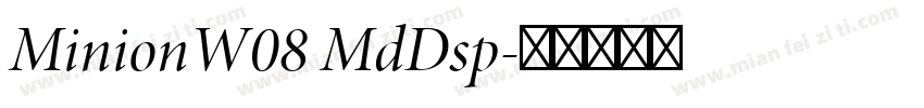MinionW08 MdDsp字体转换